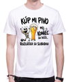 Pánske tričko - Kúp mi pivo, môj koniec sa blíži