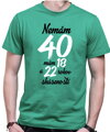 Narodeninové tričko - Nemám 40, mám 18 a 22 rokov skúseností