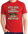 Pánske tričko - Kto orie moju záhradku, šetrí môj pluh