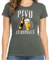 Tričko - Pivo je odpoveď