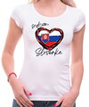Dámske tričko - srdcom Slovenka