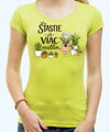Tričko - Šťastie je viac rastlín