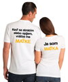 Partnerské tričká -Keď sa stratím alebo opijem, vráťte ma -vl. meno- a Ja som - vl. meno- (2ks)