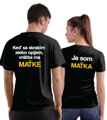 Partnerské tričká -Keď sa stratím alebo opijem, vráťte ma -vl. meno- a Ja som - vl. meno- (2ks)