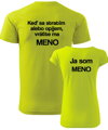 Partnerské tričká -Keď sa stratím alebo opijem, vráťte ma -vl. meno- a Ja som - vl. meno- (2ks)