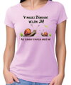 Tričko - V mojej záhrade velím ja a slimáky