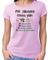 Tričko - Môj záhradný fitness plán