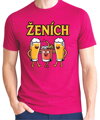 Pánske tričká - Ženích a drinking team - farebné (cena za 1ks)