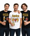 Pánske tričká - Ženích a drinking team - farebné (cena za 1ks)