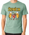 Pánske tričká - Ženích a drinking team - farebné (cena za 1ks)
