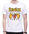 Pánske tričká - Ženích a drinking team - farebné (cena za 1ks)