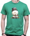 Vianočné tričko - Snehuliak s klobúkom