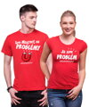Partnerské tričká - Som magnet na problémy 2ks