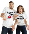 Partnerské tričká - Parádny úlovok (srdce) 2ks
