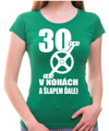 Narodeninové cyklo tričko - 30 v nohách a šlapem ďalej