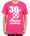 Narodeninové cyklo tričko - 30 v nohách a šlapem ďalej