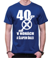 Narodeninové cyklo tričko - 40 v nohách a šlapem ďalej