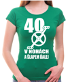 Narodeninové cyklo tričko - 40 v nohách a šlapem ďalej