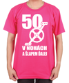 Narodeninové cyklo tričko - 50 v nohách a šlapem ďalej