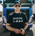 Tričko pre kamionistov - Dnešný plán