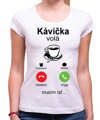 Tričko - Kávička vola phone