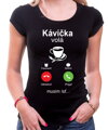 Tričko - Kávička vola phone