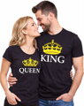 Pánske/dámske tričko KING - QUEEN (kráľ/královna)