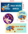 SADA Nažehľovacích menoviek s vl. menom (Magic Boy 34ks)