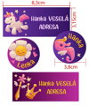 SADA Nažehľovacích menoviek s vl. menom (Magic Girl 34ks)