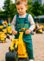 Detské rastúce trakáče -Bager - Nerušiť pracujem!