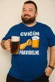 Tričko pre pivárov - Cvičím pravidelne