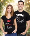 Pánske/dámske tričko Mr. Right/Mrs. Always Right