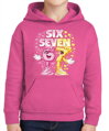 Mikina - Ružová Steal a Brainrot - Six Seven 67