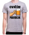 Tričko pre pivárov - Cvičím pravidelne