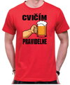Tričko pre pivárov - Cvičím pravidelne