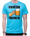 Tričko pre pivárov - Cvičím pravidelne
