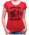 Cyklo pivné tričko - Všetky cesty vedú na Pivo
