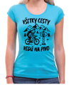 Cyklo pivné tričko - Všetky cesty vedú na Pivo