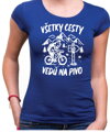 Cyklo pivné tričko - Všetky cesty vedú na Pivo