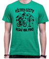 Cyklo pivné tričko - Všetky cesty vedú na Pivo