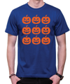 Tričko - 9 vyrezávaných dyní (Halloween)