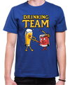 Pánske tričká - Ženích a drinking team - farebné (cena za 1ks)