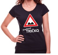 Originálne značkové dámske tričko pre dámy, ktoré nenosia fejkové oblečenie a majú radi originalitu-Dámske ZNAČKOVÉ TRIČKO - Nerovnosť vozovky