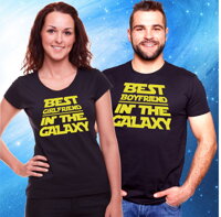 Originálne a vtipné partnerské tričká pre teba a tvoju lásku z kolekcie seriál a film-Partnerské tričká - The best boyfriend/girlfriend in the galaxy