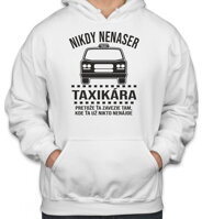Narodeninový originálny darček pre každého vodiča taxika-Pánska vtipná mikina zo serie povolania / hobby -Nikdy nenaser Taxikára