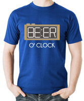 Vtipné tričko na párty pre milovníkov piva z kolekcie pivo a alkohol -Tričko - Beer O'clock (Čas na pivo)