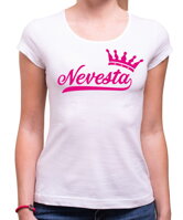 Vtipná a originálna kolekcia tričiek s potlačou-Nevesta+Team Nevesty zo série svadba alebo rozlúčka so slobodou-Tričká Team Nevesty - Rozlúčka so slobodou