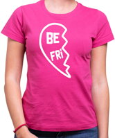 Originálne partnerské a kamarátske tričká ako darček z lásky pre teba a najlepšiu kamarátku-Dámske kamarátske tričká - BEST FRIENDS - Srdce :)