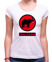 Originálne a vtipné tričko na párty v štýle značky mamut s potlačou slona- Tričko SLON