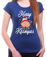 Vtipné vianočné tričko ako vianočný darček z kolekcie filmy a seriály -Tričko - Merry Kiss my ass